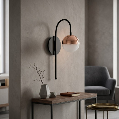 Wandlampe Prachtkrounliichter Wandliichter Lustere Wandluuchten LED Schwaarz