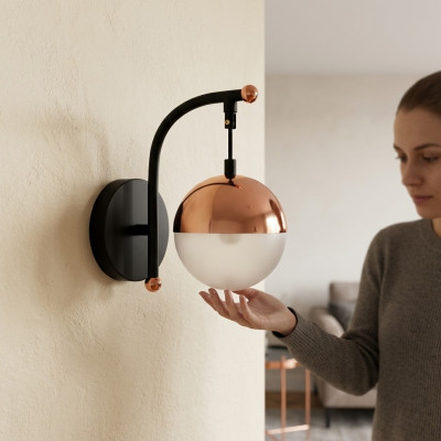 Wandlampe Plafong Kronluucht Wandläicht Lëscht Wand Luuchten LED Gold