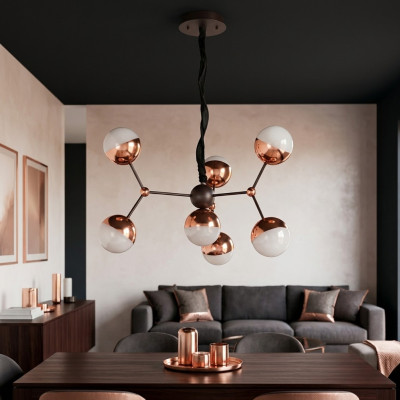 Ronn Luucherkroun Plafongslaampe Luucherkroun Gëllent Design Modern Konscht