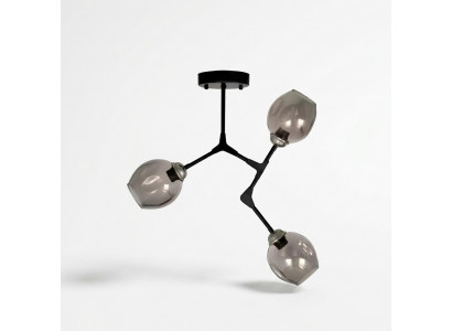 Kronluucht Lüster Plafongslampe Plafongsliicht Lampe Modern Schwaarz
