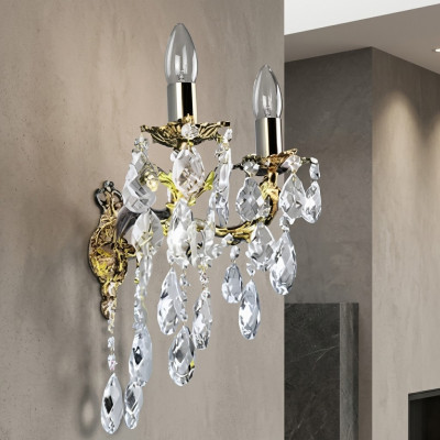 Wandlampe Wandleuchten Wandleuchte Lüster Wandlampen Sëlwer Kristall