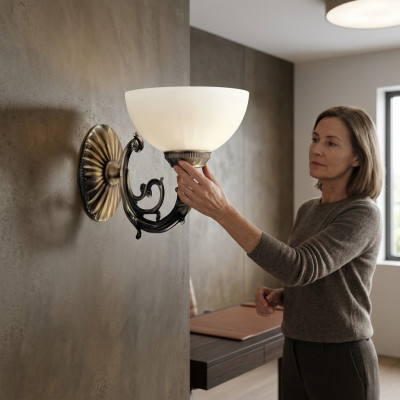 Wandlampe Mauerluucht Mauerluuchten Lüster Wandluuchten Gro Metall