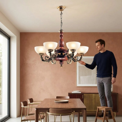Plafongsliichter Lüchter Krouneliichter Plafongslamp Luuchten Braun Klassesch