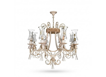 Luxus Plafongslüster Lüster Lustere Plafongslamp Luuchten Glas Beige