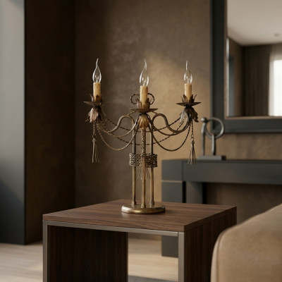 Dëschtlampe Dëschtliicht Luucht Luuchten Luxus Gold Luuchten Dëscht Metall