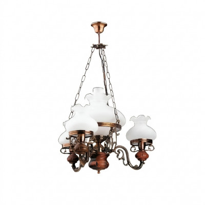 Plafongslamp Lüster Krouneliichter Plafonglamp Lampe Glas Brong Barock
