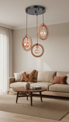 Lüster Plafonnière Kronleuchter Plafonnelamp Lampe Glas Brong Modern