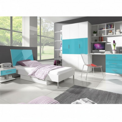 Designer Kannerzëmmer Jugendzëmmer Schlofzëmmer Dësch Bett Kommode Schaf 5 Deeler