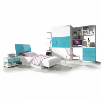 Designer Kannerzëmmer Jugendzëmmer Schlofzëmmer Dësch Bett Kommode Schaf 5 Deeler