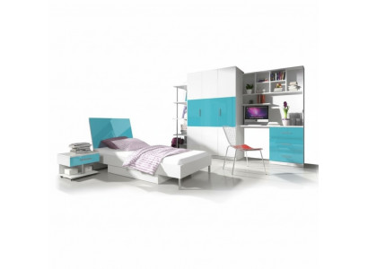 Designer Kannerzëmmer Jugendzëmmer Schlofzëmmer Dësch Bett Kommode Schaf 5 Deeler