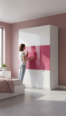 Schief Schaf Holz Schaf Design Rosa Schief Kannerzëmmer