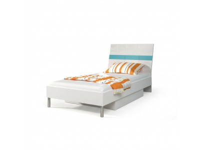 Better Kannbett Kannerzëmmer Bett Kannbett Miwwelen Holz Türkis Héichglanz Nei