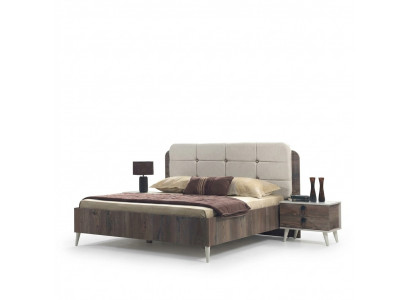 Bett Duebelbett Schlofzëmmer Design Better Modern Gepolstert Holz