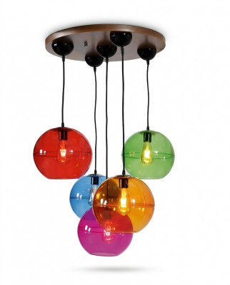 Design Luuchten Plafongséieren Modern Sëlwer Wandluucht Lüster Bunt Krounluucht.