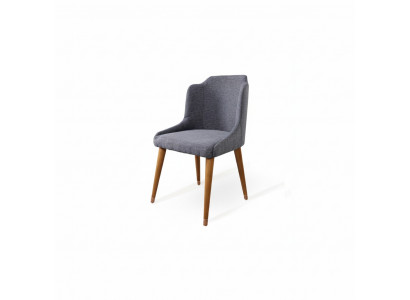 Stull 1 Sëtzer Fotell Holz Luxus Klass Miwwel Design Lehnstull Holz Iesszëmmer