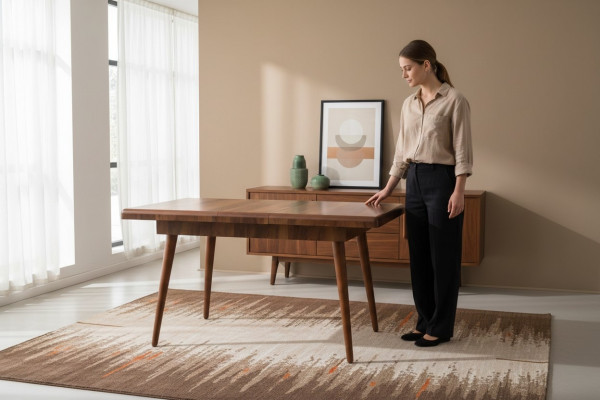 Iesszëmmer Dëscher Design Holz Luxus Miwwelen Italien Dësch Iessdësch Holz Iessdëscher