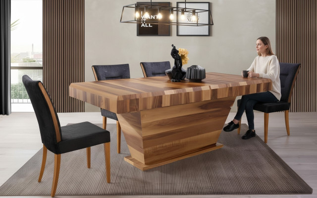 Dësch Iessdëscher Miwwelen Luxus Rechteckeg Dësch Holz Iessdëscher Luxus Holz Dëscher Nei