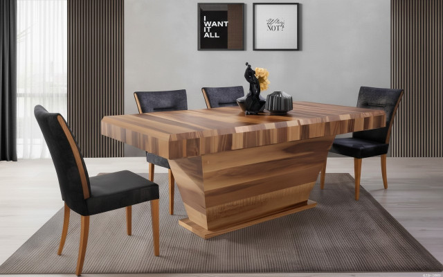 Dësch Iessdëscher Miwwelen Luxus Rechteckeg Dësch Holz Iessdëscher Luxus Holz Dëscher Nei