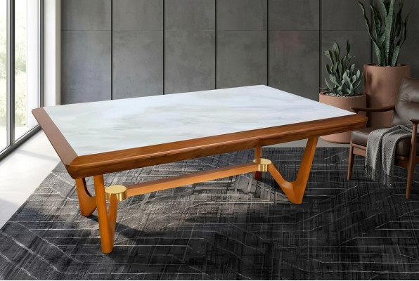Wunnzëmmer Holz Dëscher Bäistell Luxus Stil Dësch Neit Canapédësch Bäistelldësch