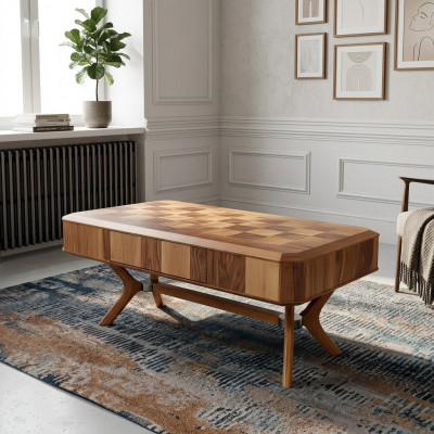 Couchtisch Kaffisdësch Luxus Bäizëll Dësch Design Dësch Wunnzëmmertësch Dëscher
