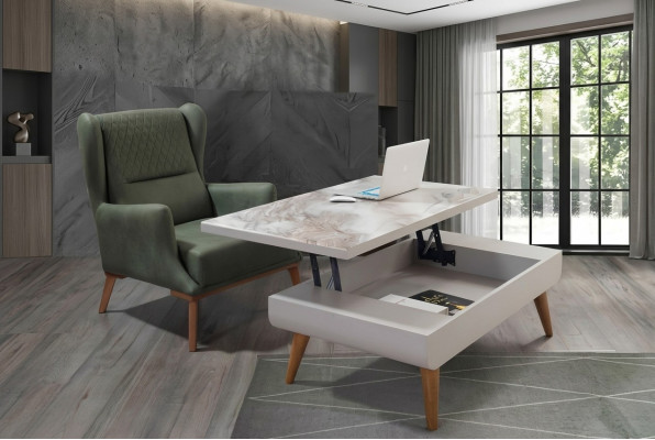 Wunnzëmmertësch Miwwelen Säitentësch Dëscher Klapptësch Kaffisdësch Design Dësch