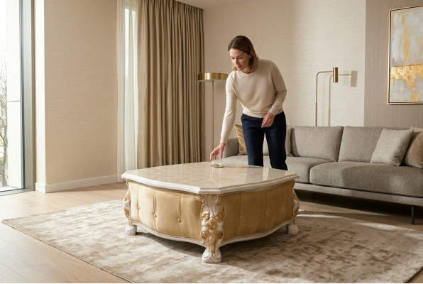 Dëschen Elegant Miwwel Design Canapé Dëschen Couchtischen Véiereckeg Luxus