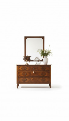 Kommod Landhaus Holz Anrichte Héich Schaf Schief Sideboard Kommodë Miwwelen