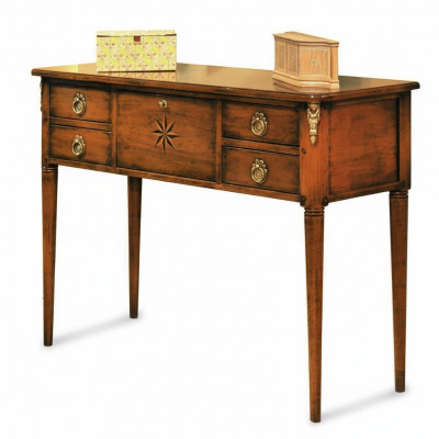 Miwwel Stil Barock Design Holz Italienesch Miwwelen Konsolenzëssel Braun Sideboard