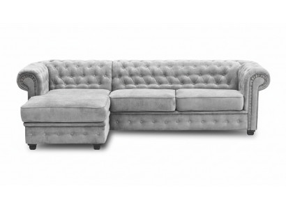 Chesterfield Ecksofa Eckcouch Sofa Canapé Miwwel Sofas Couchen Eckgarnitur