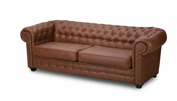 Dräisëtzer Couch Textil Brong Sofa Polster Miwwel Ariichtung Sofas Couchen
