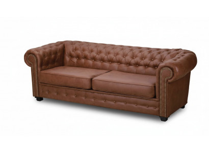 Dräisëtzer Couch Textil Brong Sofa Polster Miwwel Ariichtung Sofas Couchen