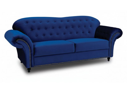 Dräisëtzer Couche Textil Blo Sofa Këssen Miwwelen Ariichtung Sofaen Couchen