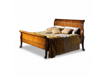 Bett Braun Schlofkummer Holzmiwwelen Textildesign Hotelbetter Art-déco-Stil Nei