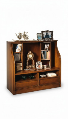 Sideboard RTV Lowboard Regal Schlofzëmmer Holz Braun Kommode Dëscher TV Stänner