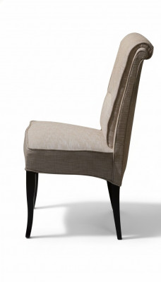 Stull Klassiker Design 1 Sëtz Léinestull Holz Still Italienesch Miwwelen Léin
