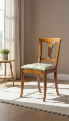 Stull Designer Holsstull Iesszëmmerstull Luxus Holz Neit Miwwel Klassesch Still Neit