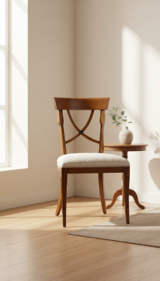 Stull Designer Holzstull Iesszëmmerstull Luxus Holz Neiméinora Klassesch Still
