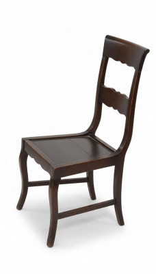 Designer Holz Still an Iesszëmmer Luxus Miwwelen Braun Faarf Nei