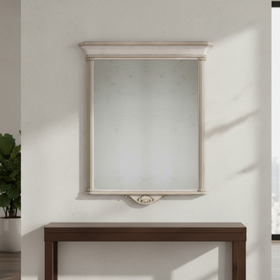 Klassesche Spigel Kader Beige Wandspeghel Italienesch Stil Miwwelen