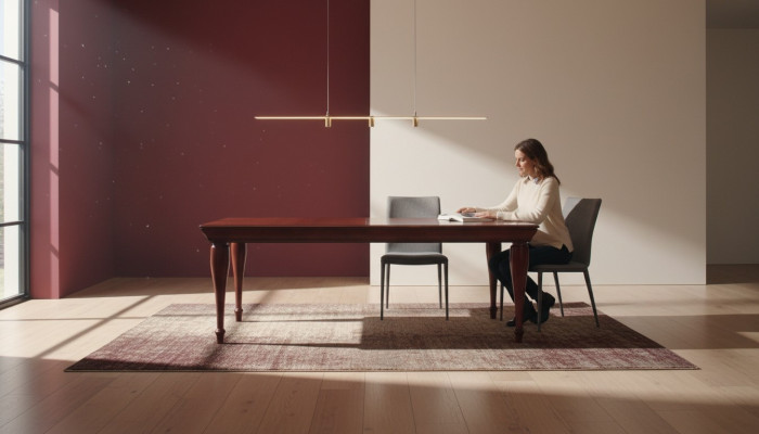 Luxus Dësch Brong Holz Iessdëscher Iessdësch Italieneschen Design Nei