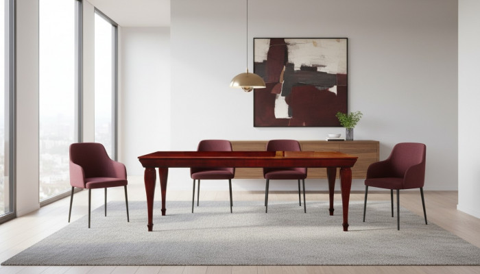 Luxus Dësch Brong Holz Iessdëscher Iessdësch Italieneschen Design Nei