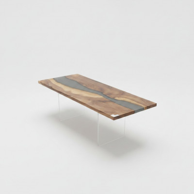 Design Dësch Modern Mier Floss Miwwelen Dëscher Iessdësch Dëscher Epoxy Harz Ozean