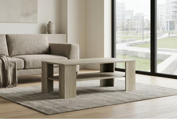 Couchtisch SL103 Wunnzëmmerdësch Canapé Dësch Kaffisdësch Holz Dëscher Bäistell Nei