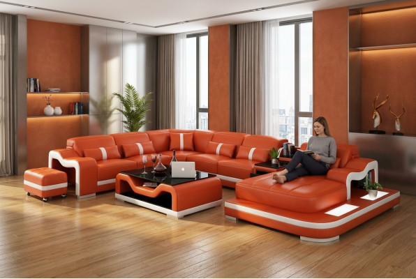 XXL Wunnlandschaft Eckssofa Polsters Eckgarnitur Ecksconch Sofa Polstersëtz Eck