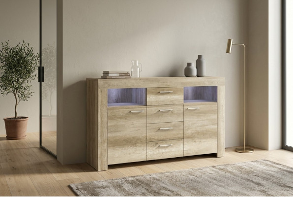 Commode SK155 Kommouden Säitenschaf Schaf 2 Dieren MDF Holz Schaf 4 Schéiferen
