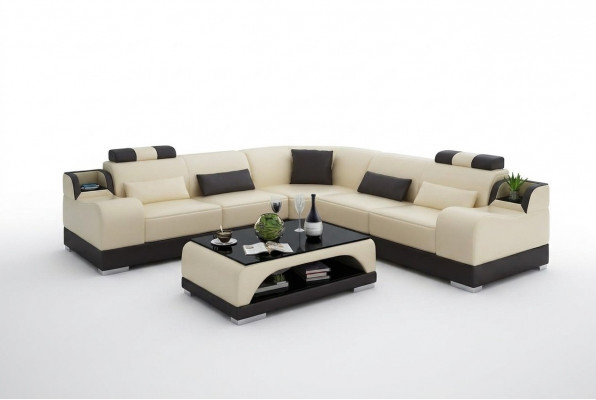 Ecksofa L-Form Wunnlandschaft Designer Sofa Couch Polstersëtz Garnitur Lieder