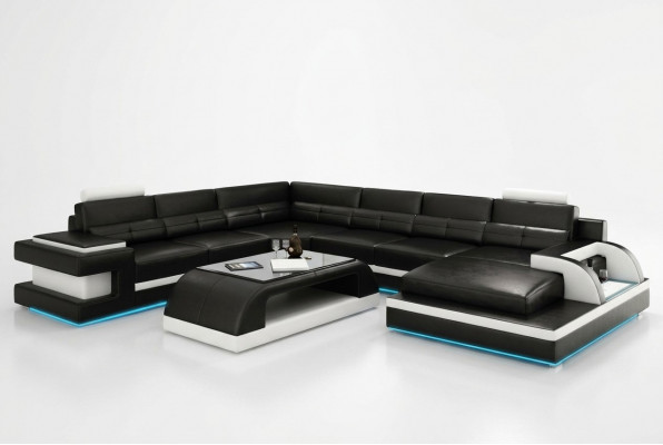 Modern Ecksofà Couch Polstersëtz Eckgarnitur Wunnlandschaft Sofà Eck Garnitur + USB