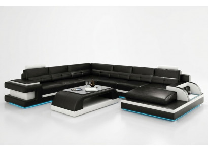 Modern Ecksofà Couch Polstersëtz Eckgarnitur Wunnlandschaft Sofà Eck Garnitur + USB