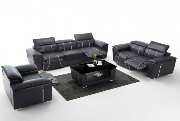 Multifunktions Couch Relax Sofa Garnitur Polster Sofa 3+2+1 Sëtz Couchen Sëtz