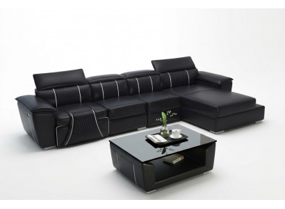 Ecksofa L-Form Sofa Canapé Design Canapé Polster Lieder Modern Relax Automatesch Nei